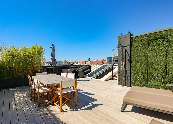 Am Kudamm Mit Dachterrasse, Pool Und Sauna Берлин